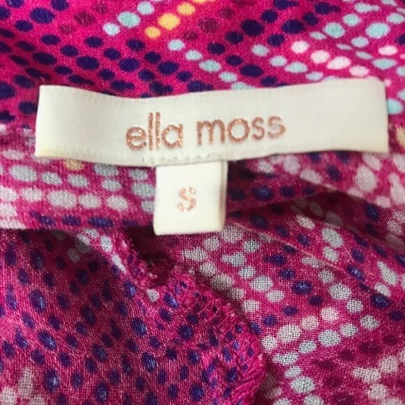 Ella Moss Pink Blouse Size  S - Picture 6 of 7